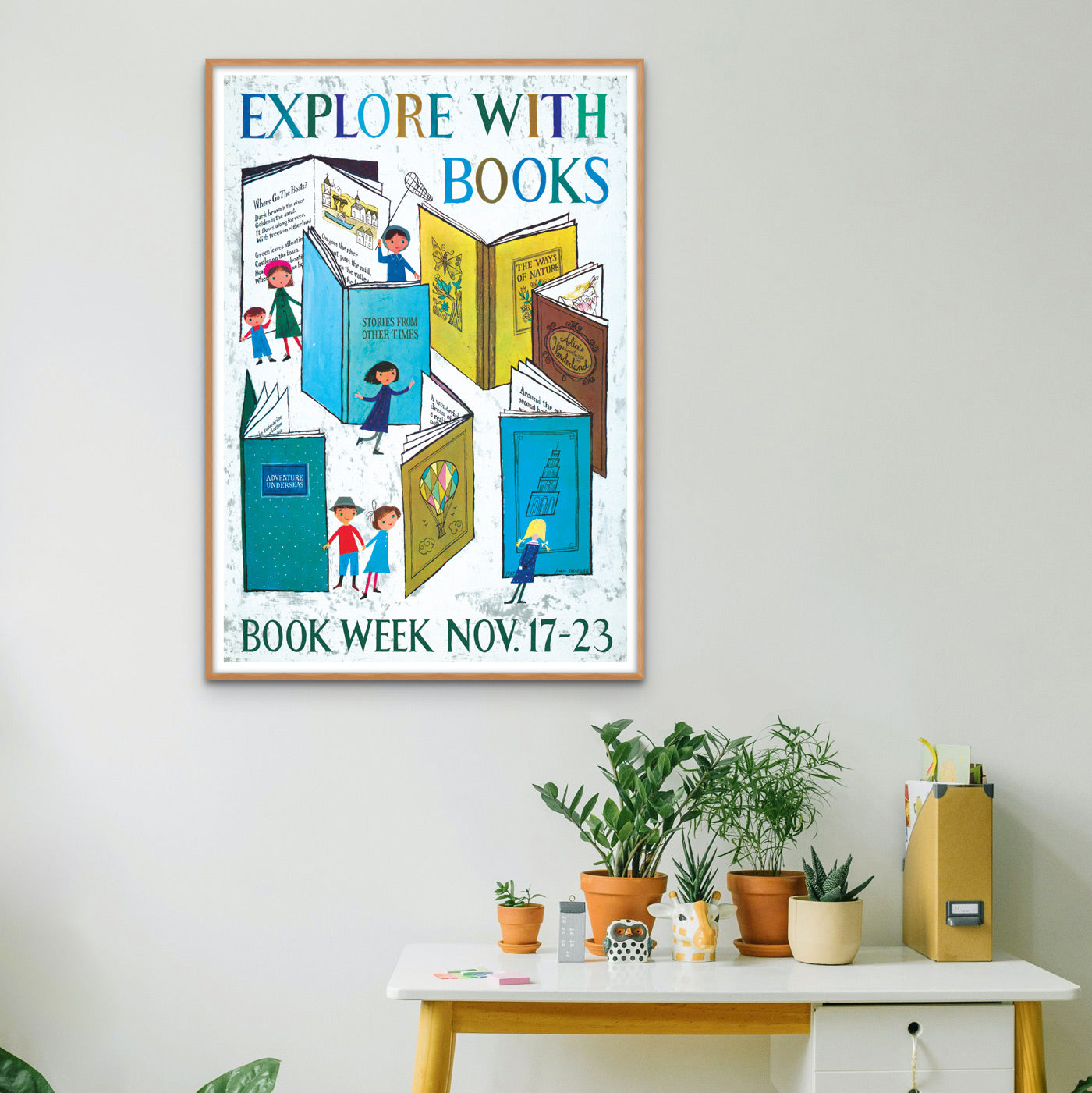 Library Poster - Explore With Books - By Alice and Martin Provensen