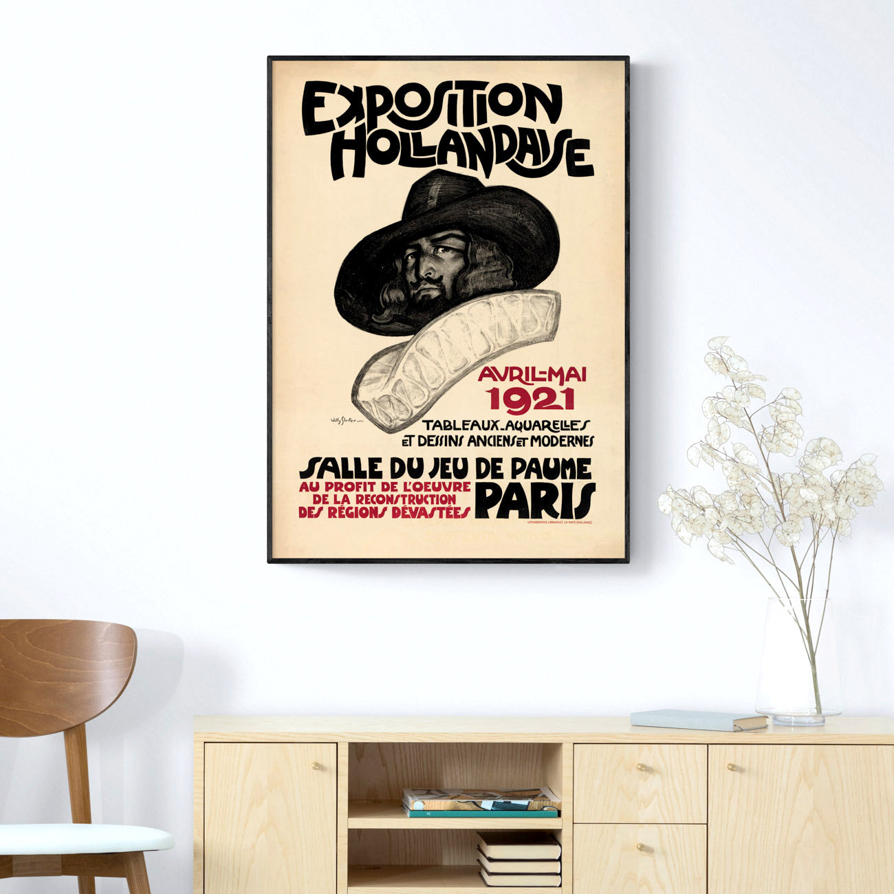 Dutch Art Exhibition Poster - 'Exposition Hollandaise'