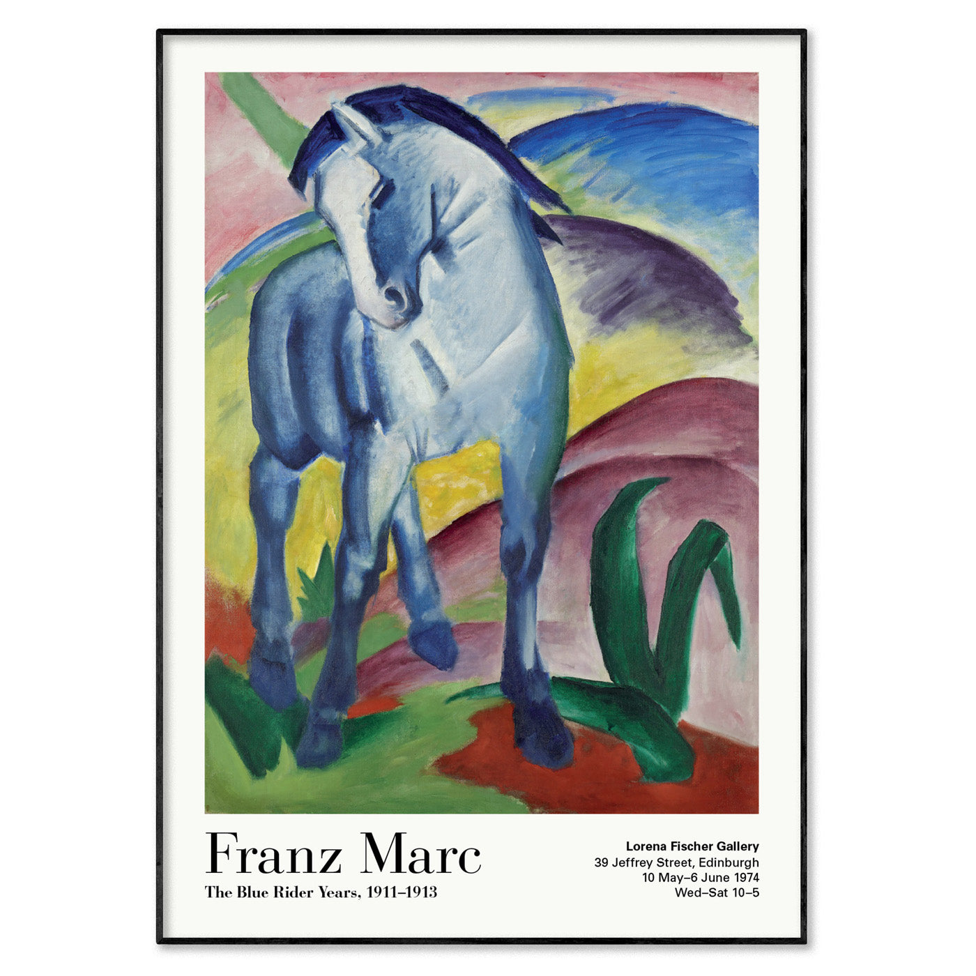 Franz Marc Blue Horse Exhibition Poster