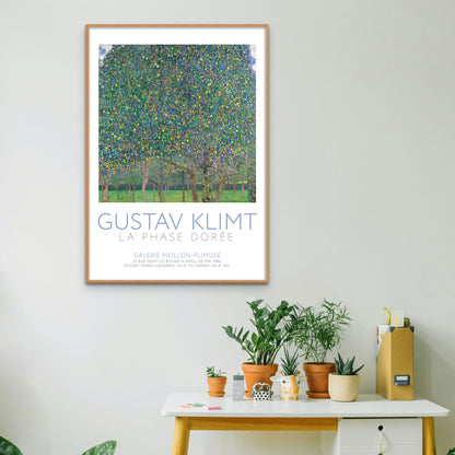 Gustav Klimt Pear Tree Exhibition Poster Print