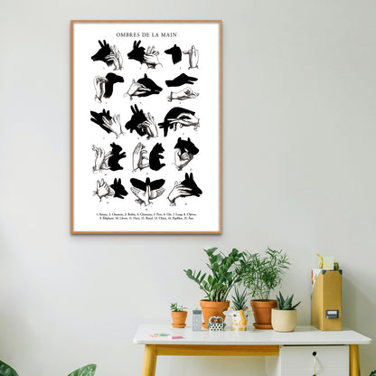 Hand Shadow Puppets Poster