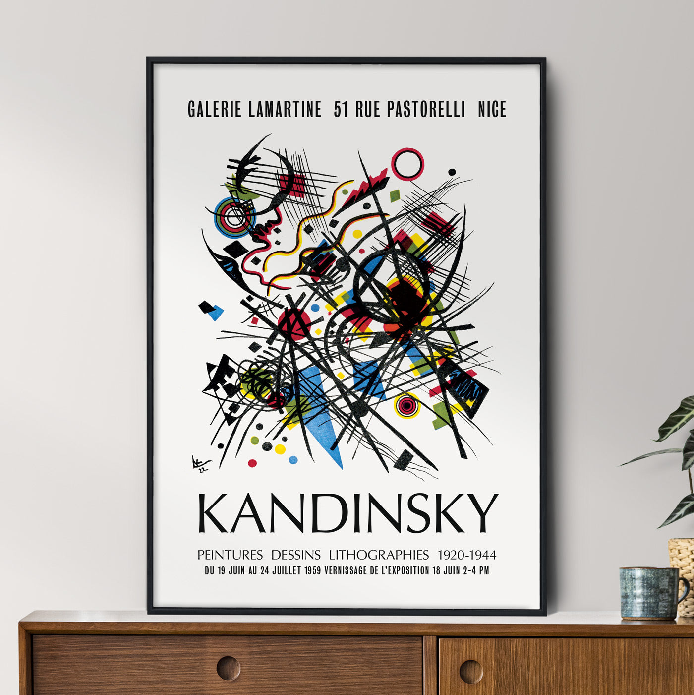 Wassily Kandinsky Abstract Works On Paper Exhibition Poster