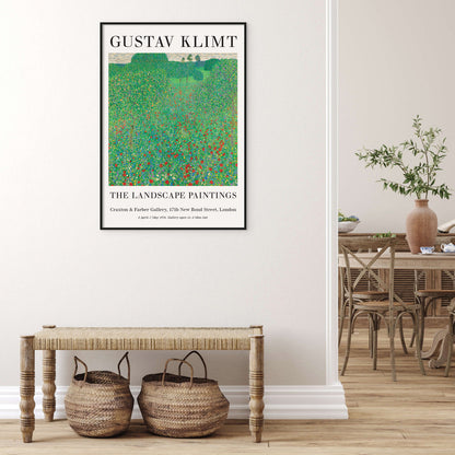 Gustav Klimt A Field Of Poppies Exhibition Poster