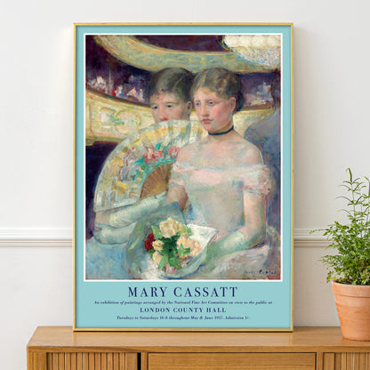 Mary Cassatt Poster for an Exhibition featuring 'The Loge' 1878-1880