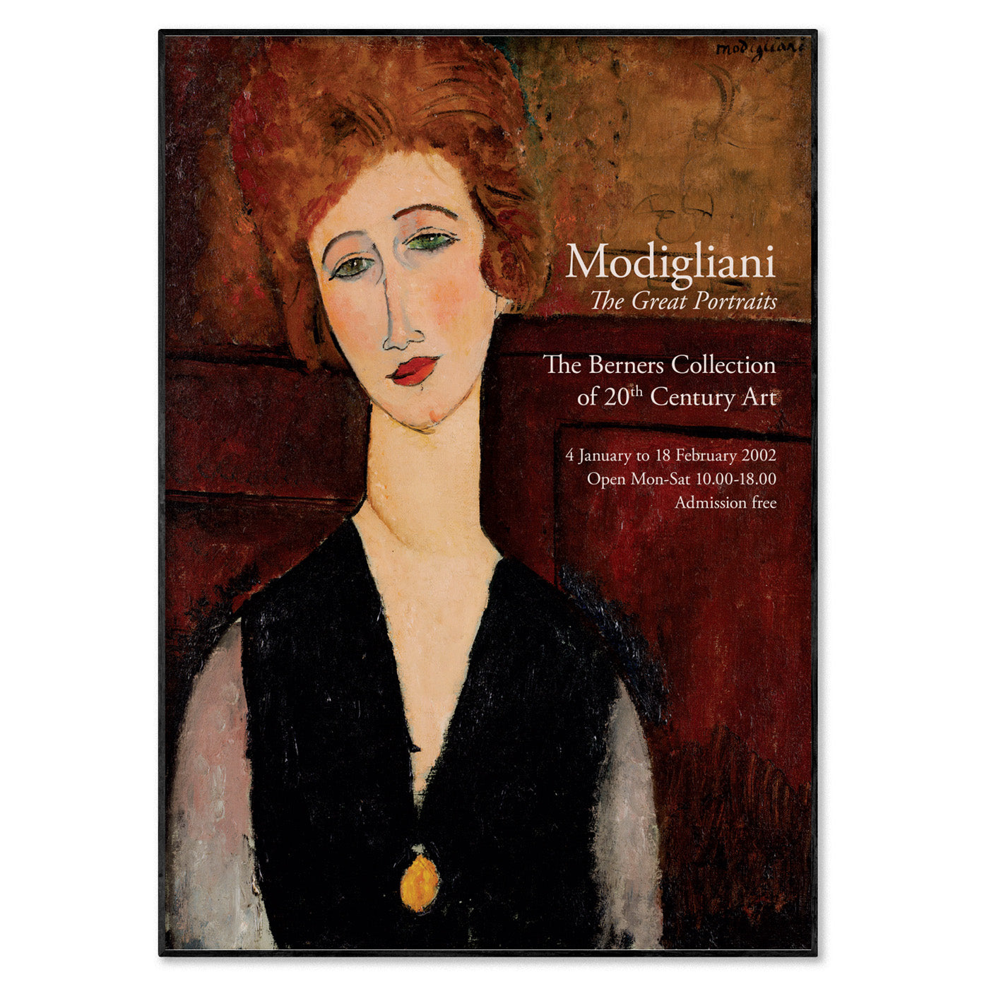 Amedeo Modigliani Exhibition Poster