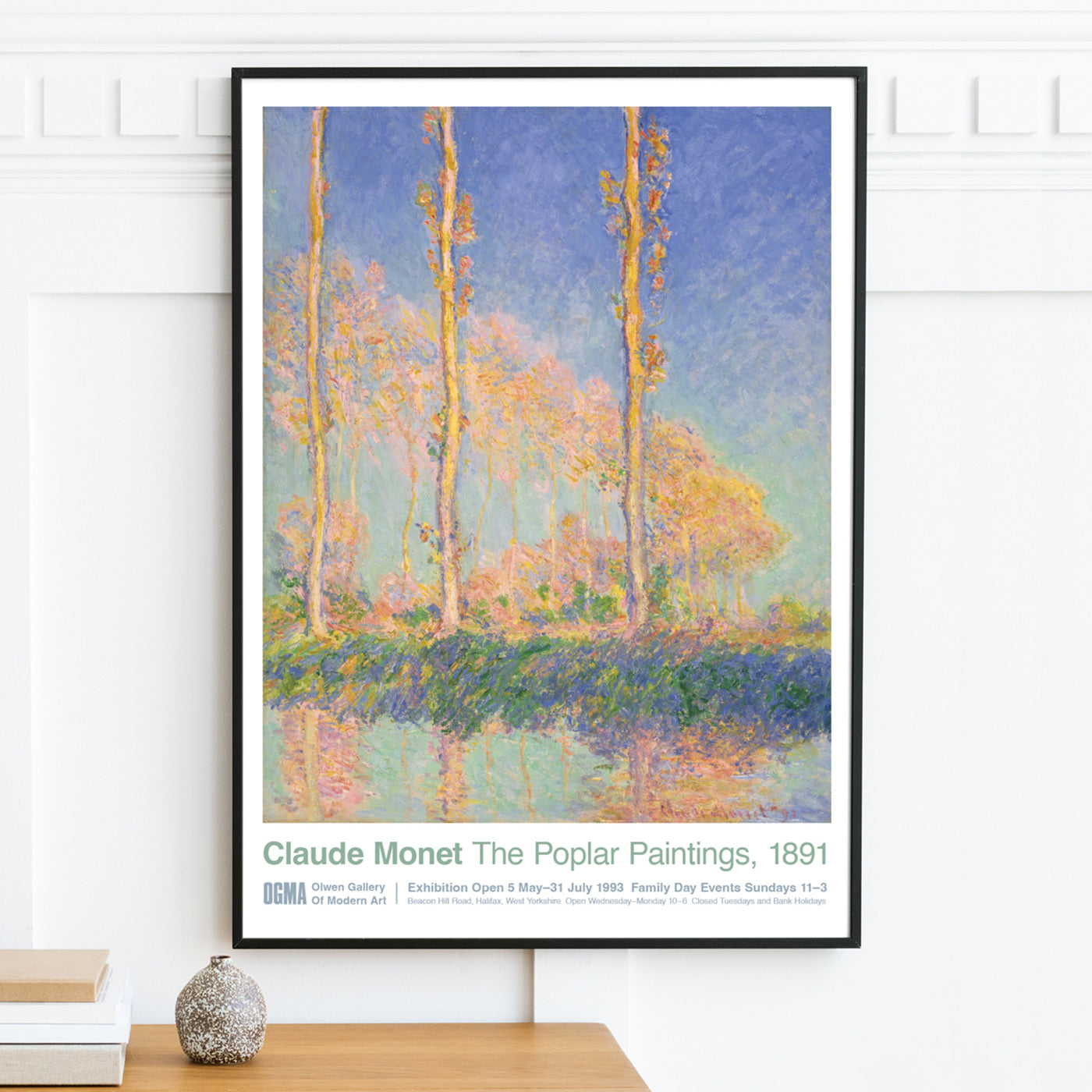 Monet Poplar Paintings Exhibition Poster