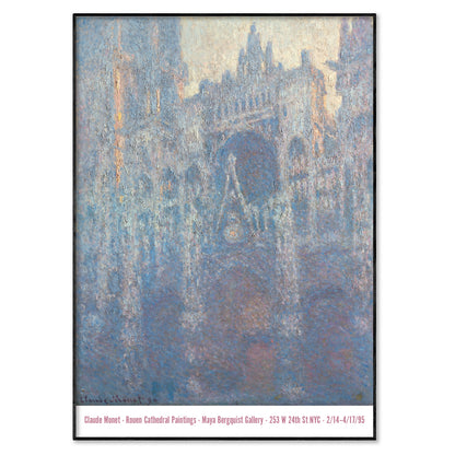 Claude Monet Exhibition Poster - Rouen Cathedral Print