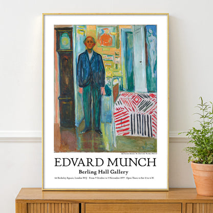 Edvard Munch Exhibition Poster - Between the Clock and the Bed