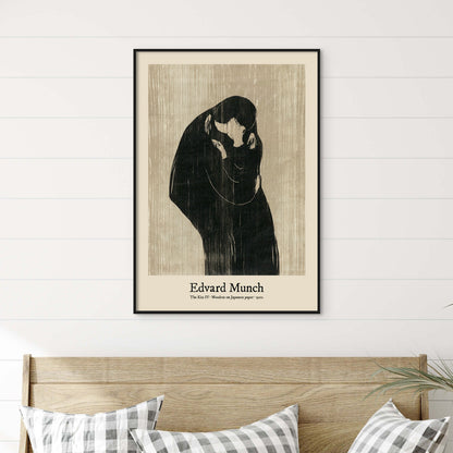 Edvard Munch The Kiss Woodcut Poster