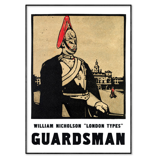 William Nicholson 'London Types' Guardsman Poster