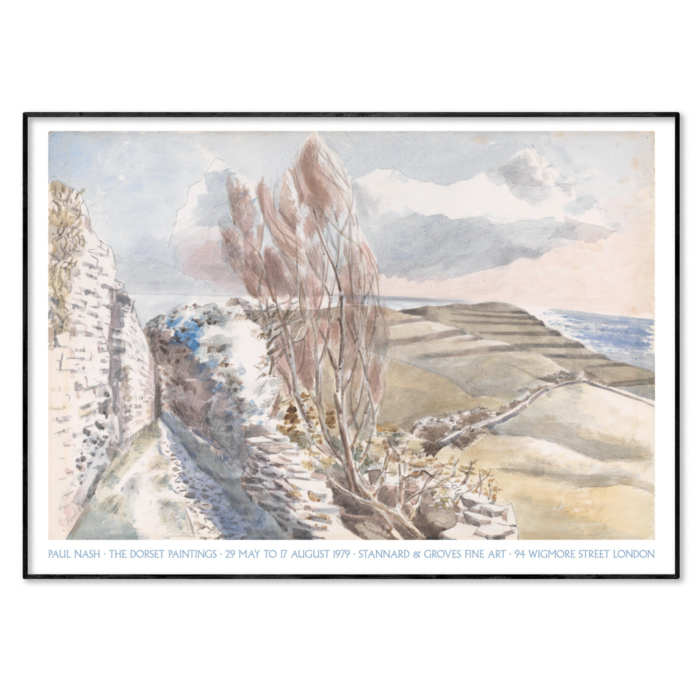 Paul Nash Exhibition Poster - 'Worth Matravers, Dorset' 1936