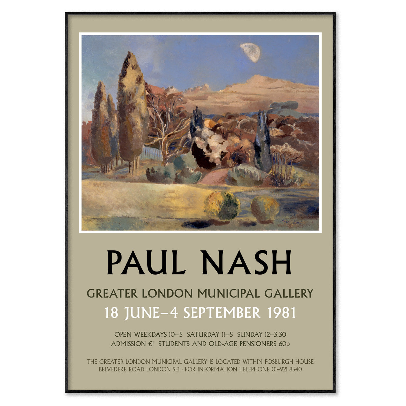 Paul Nash Exhibition Poster