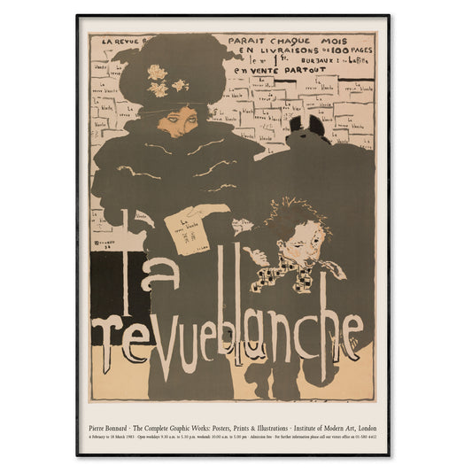 Pierre Bonnard Graphic Works Exhibition Poster, La Revue Blanche