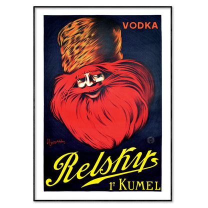 Vintage Drinks Ad Poster - Relsky's Vodka