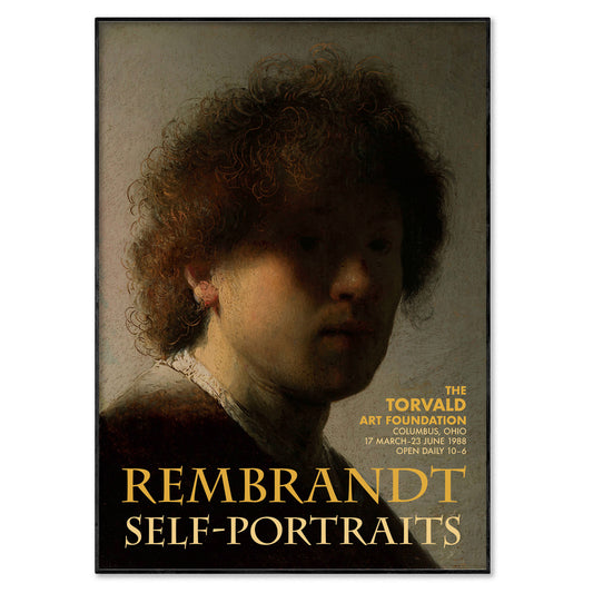 Rembrandt Self Portrait Exhibition Poster