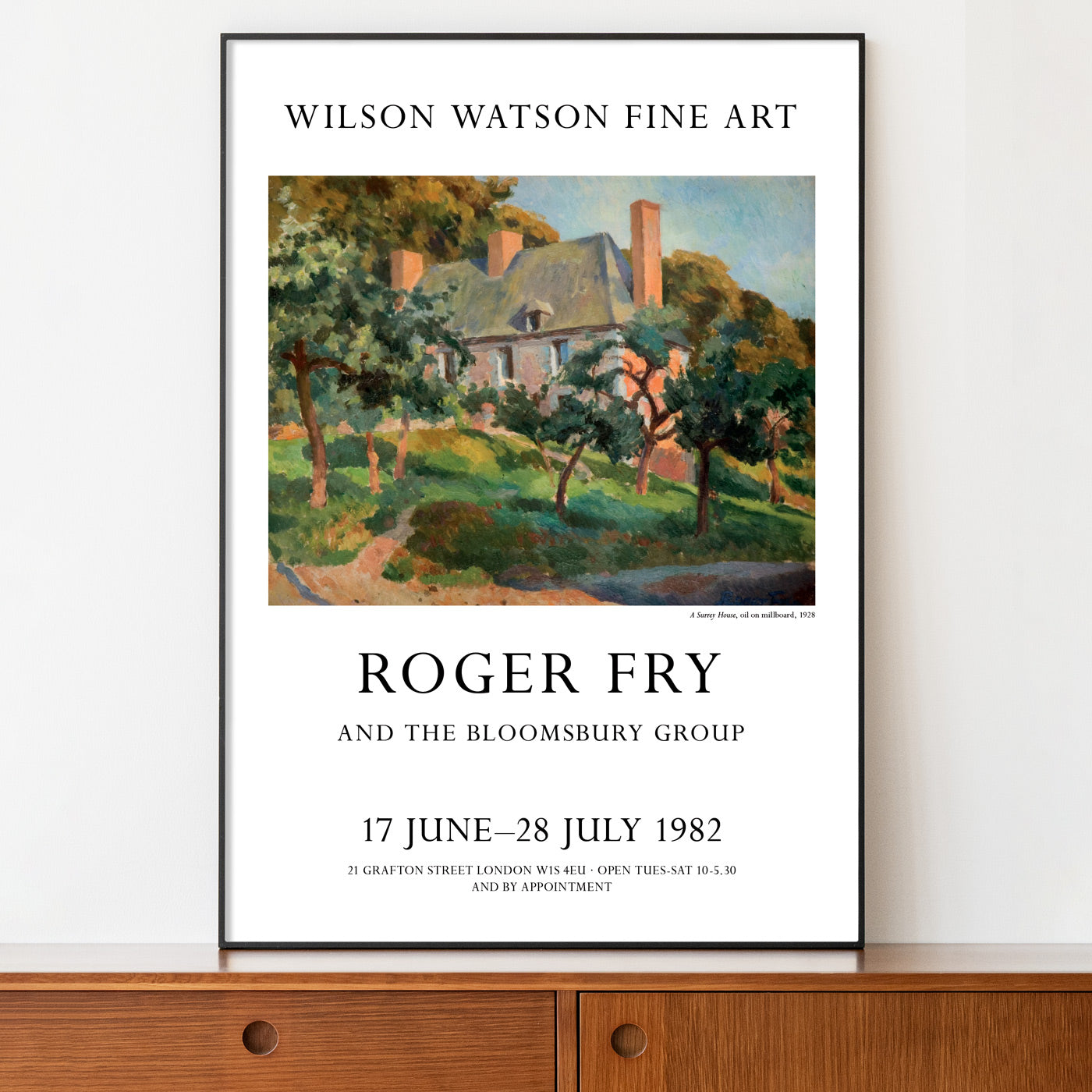 Roger Fry And The Bloomsbury Group Exhibition Poster - 'A Surrey House'