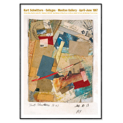 Kurt Schwitters Dada Collage Poster