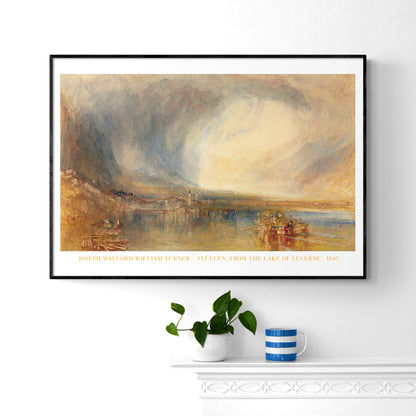 JMW Turner 'Flüelen from the Lake of Lucerne' Poster