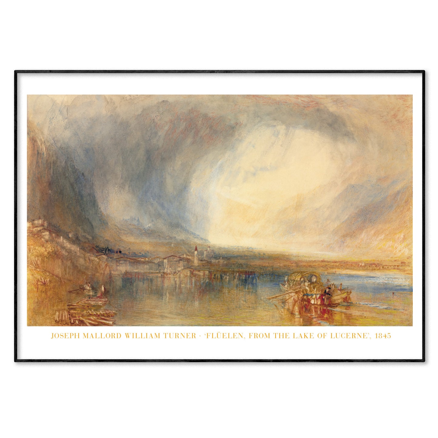 JMW Turner 'Flüelen from the Lake of Lucerne' Poster