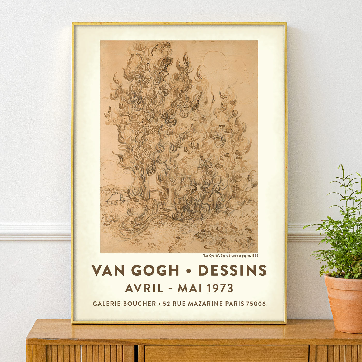 Van Gogh Drawings Exhibition Poster