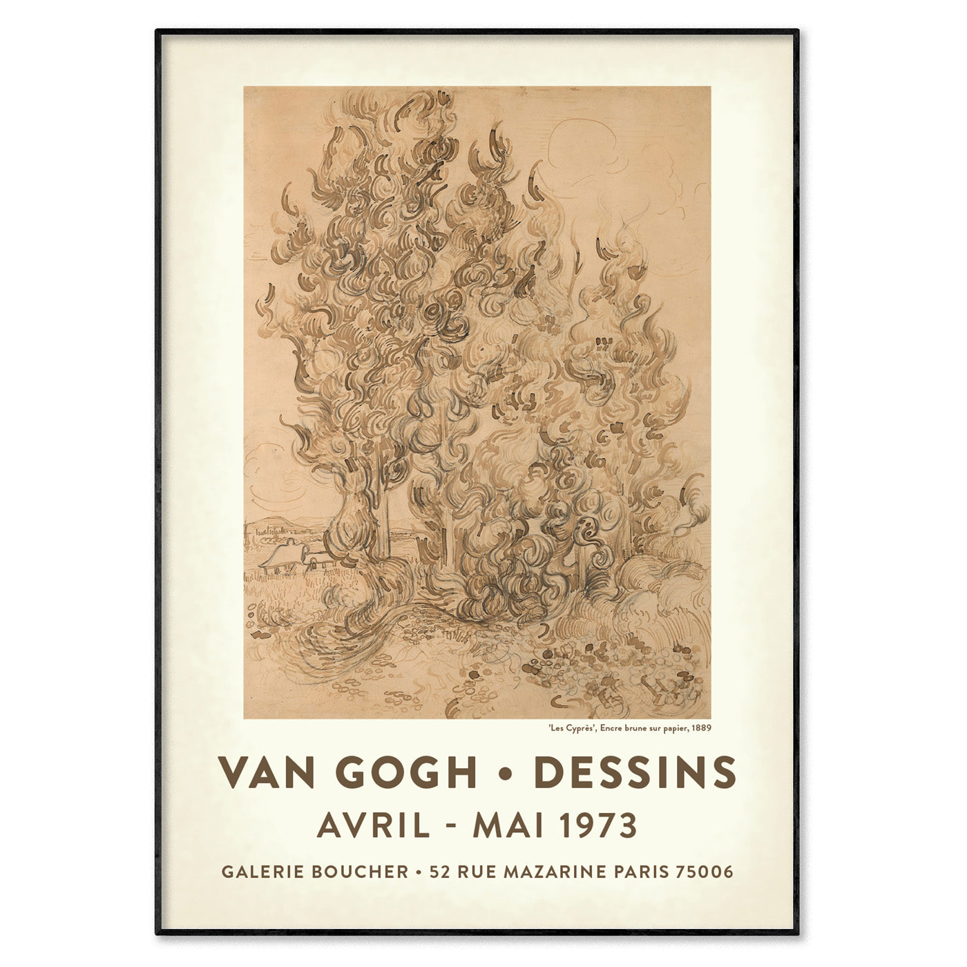 Van Gogh Drawings Exhibition Poster