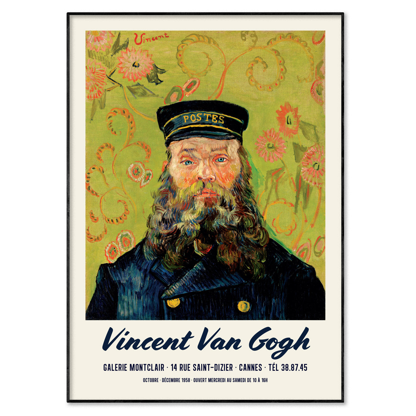 Van Gogh Exhibition Poster - The Postman Roulin