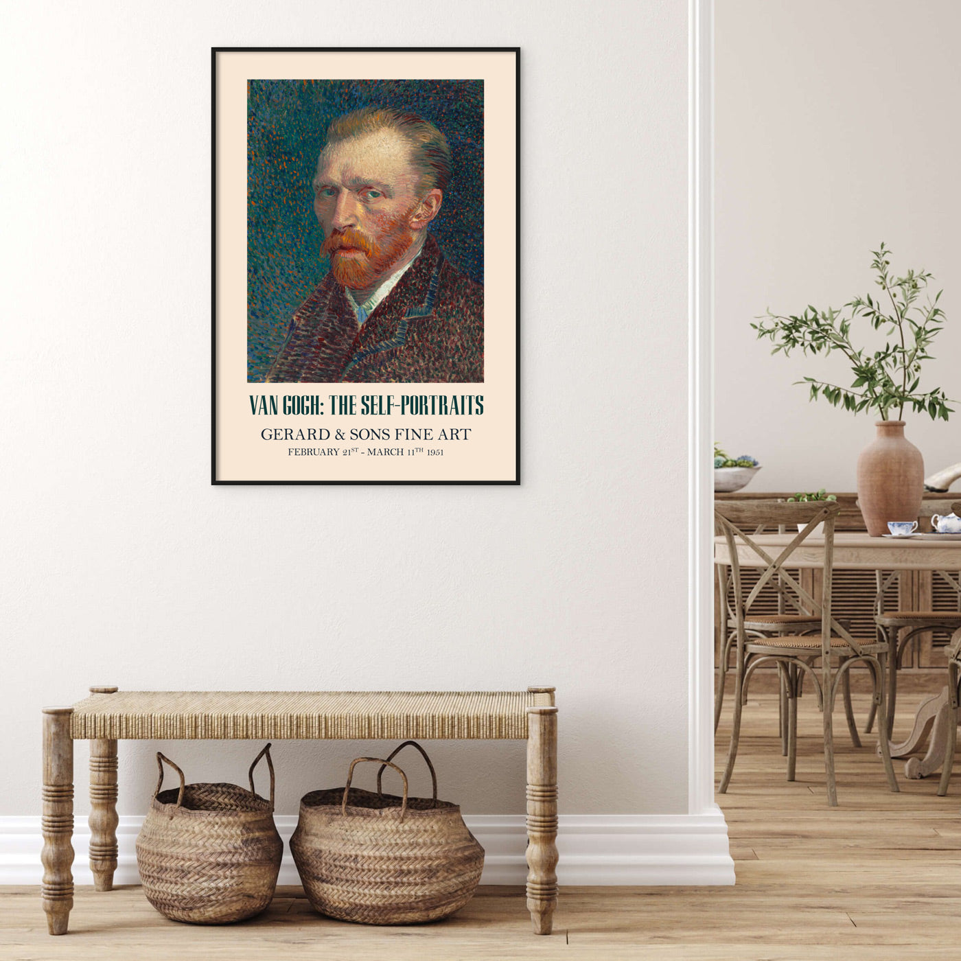 Van Gogh Self Portrait Exhibition Poster