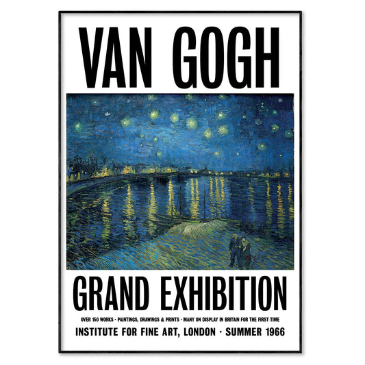 Vincent Van Gogh 'Starry Night Over The Rhône' Exhibition Poster