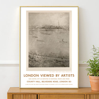 Whistler London Thames Exhibition Poster