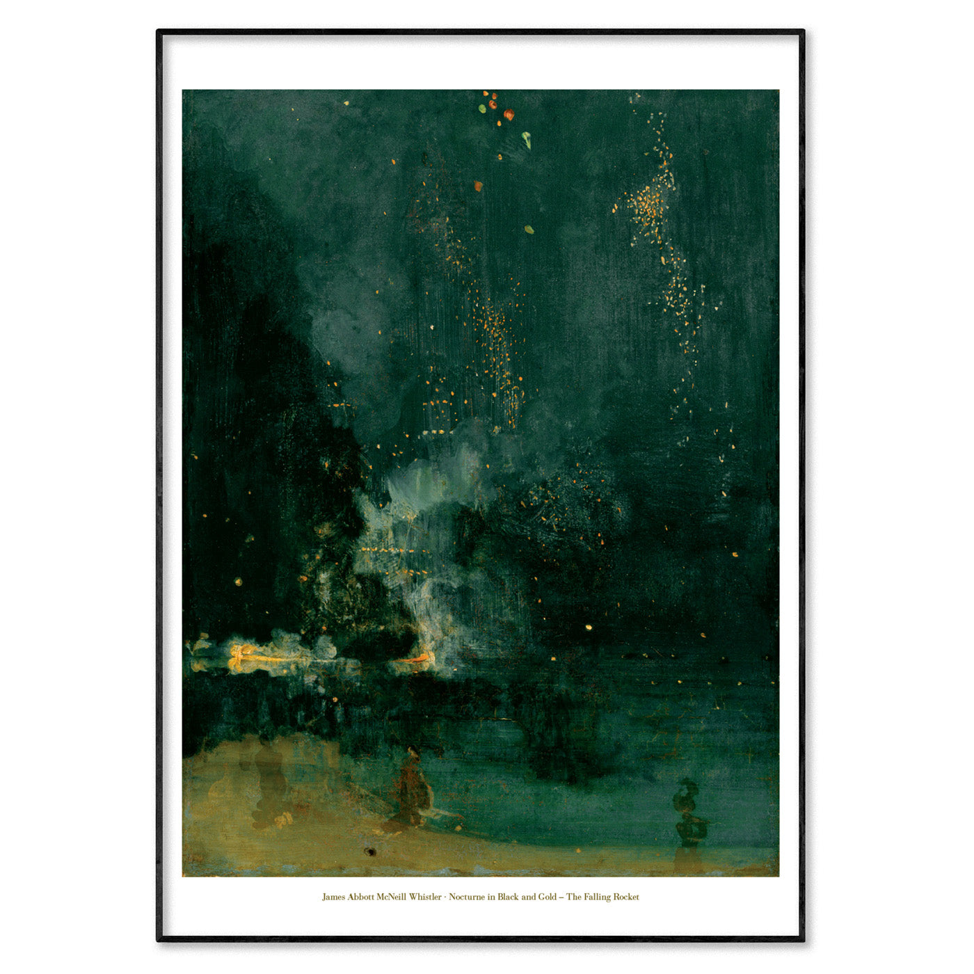 James Abbott McNeill Whistler Poster Print - 'Nocturne In Black And Gold - The Falling Rocket'