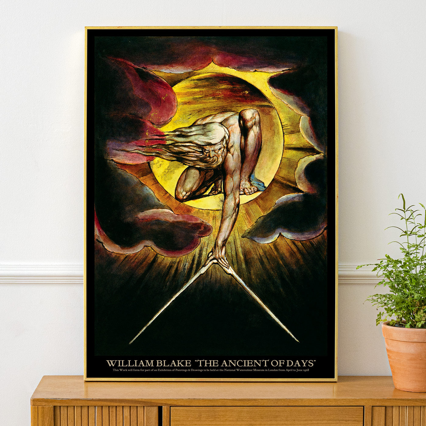 William Blake Exhibition Poster - 'The Ancient Of Days'